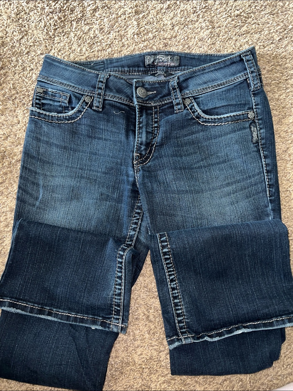 Silver Jeans Dark Blue Bootcut Women's Jeans